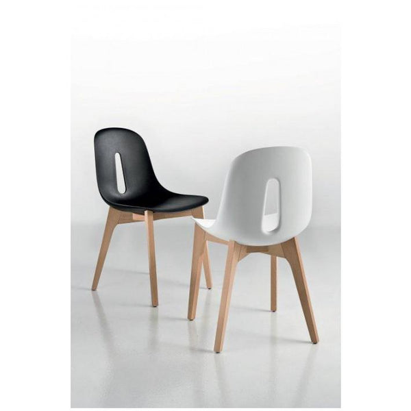 Chaise bois et polyuréthane WOODY