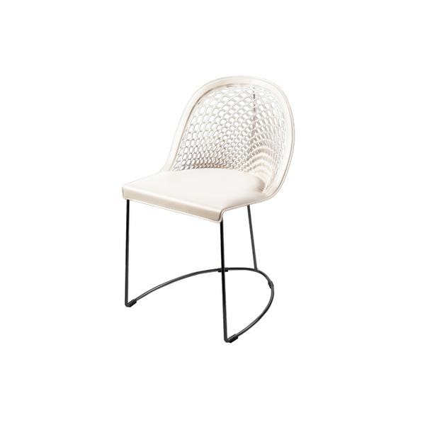 Chaise cuir véritable GILY