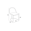 Chaise cuir véritable GILY