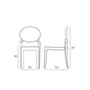 Chaise polycarbonate CASPER