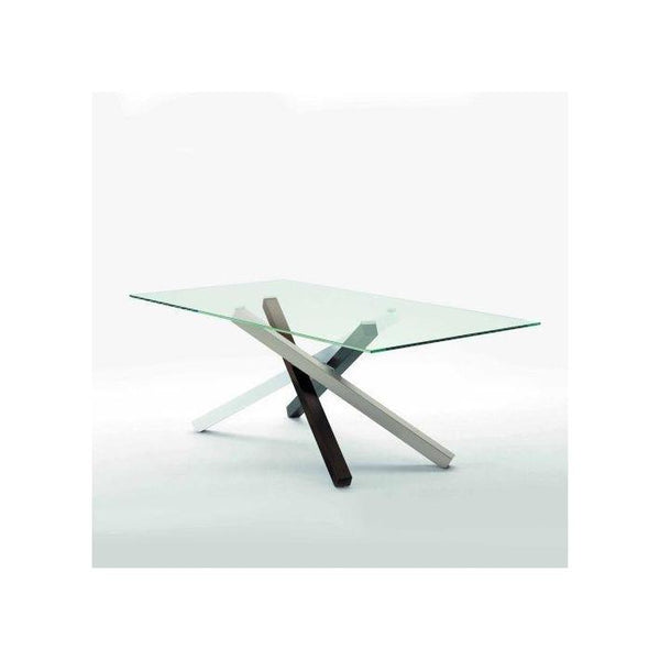 Table fixe MIKADO verre extra clair