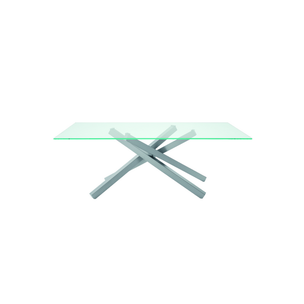 Table fixe MIKADO verre extra clair