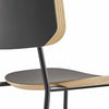 Tabouret bas plaqué bois Fenix MAHLER