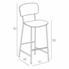 Tabouret bas plaqué bois Fenix MAHLER