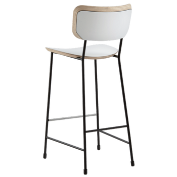 Tabouret bas plaqué bois Fenix MAHLER
