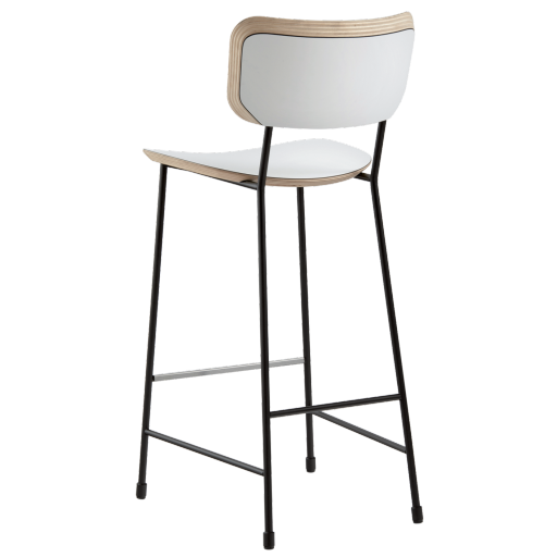 Tabouret bas plaqué bois Fenix MAHLER