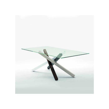 Table fixe MIKADO verre extra clair