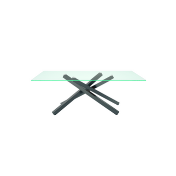 Table fixe MIKADO verre extra clair