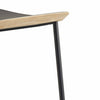 Tabouret bas plaqué bois Fenix MAHLER